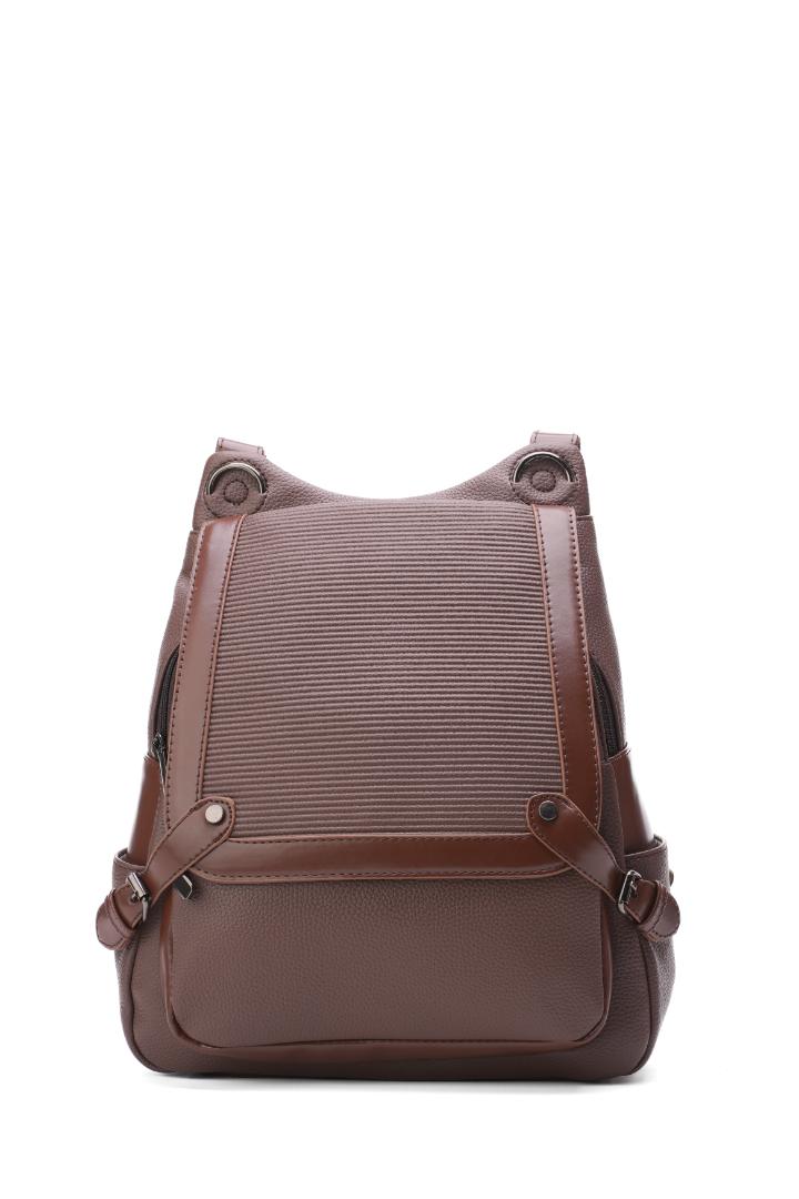 Tevano Ribbed Convertible Backpack – Cream
