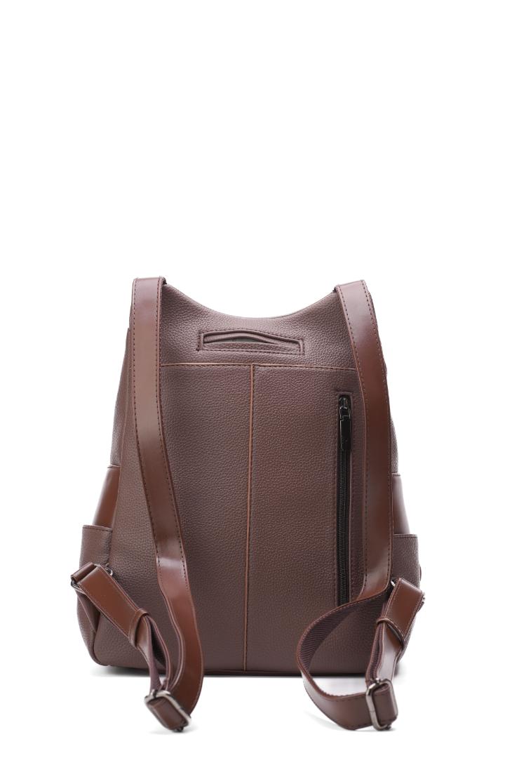Tevano Ribbed Convertible Backpack – Cream