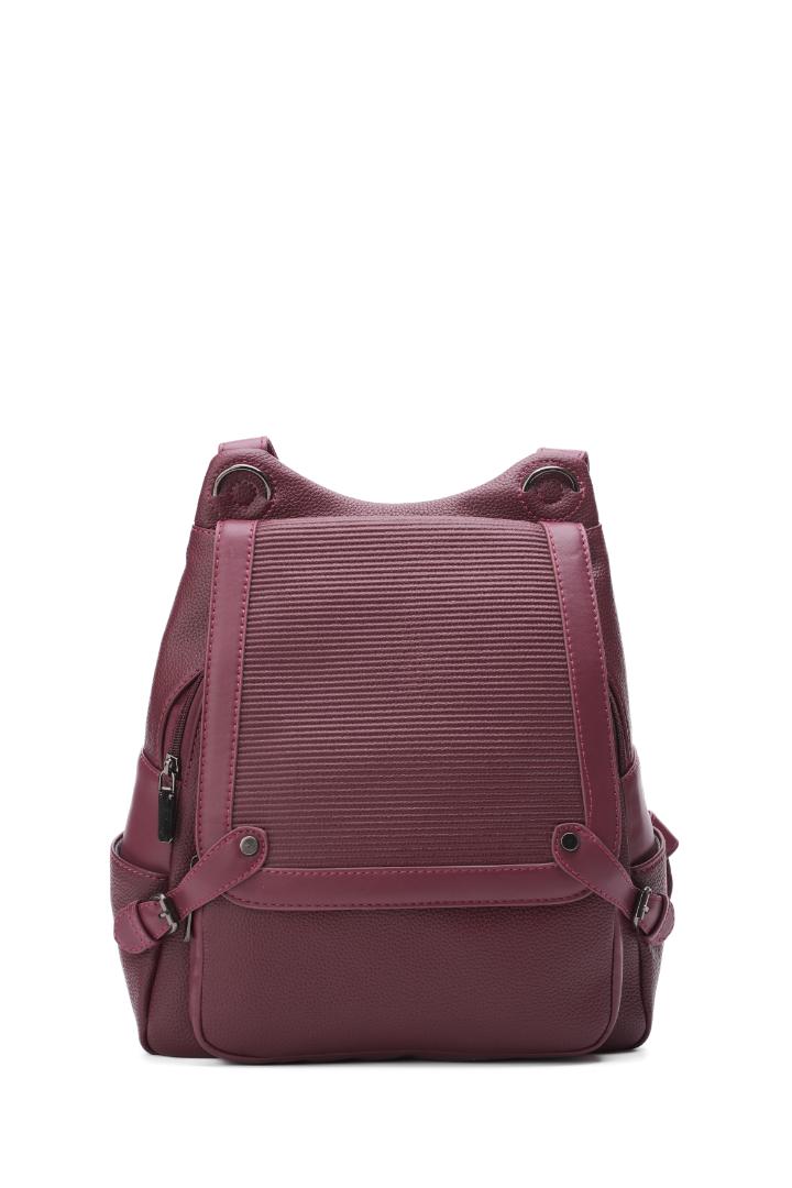 Tevano Ribbed Convertible Backpack – Cream