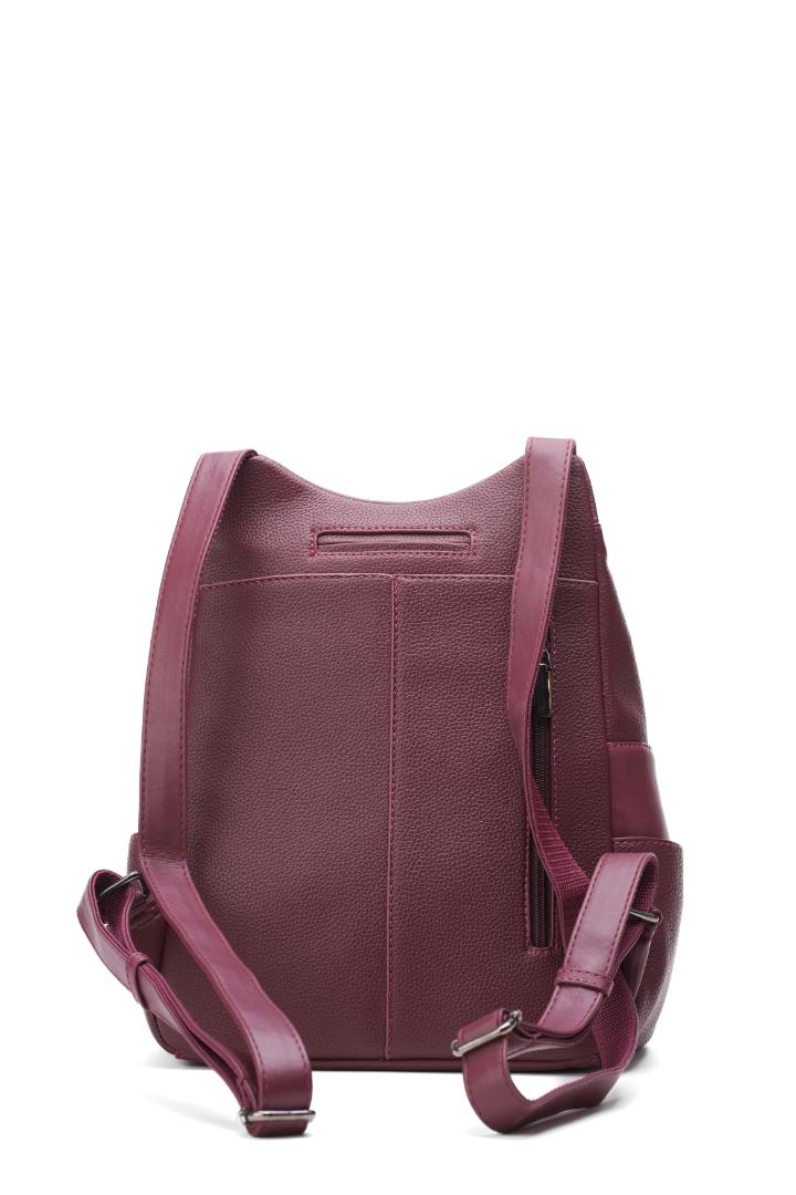 Tevano Ribbed Convertible Backpack – Cream
