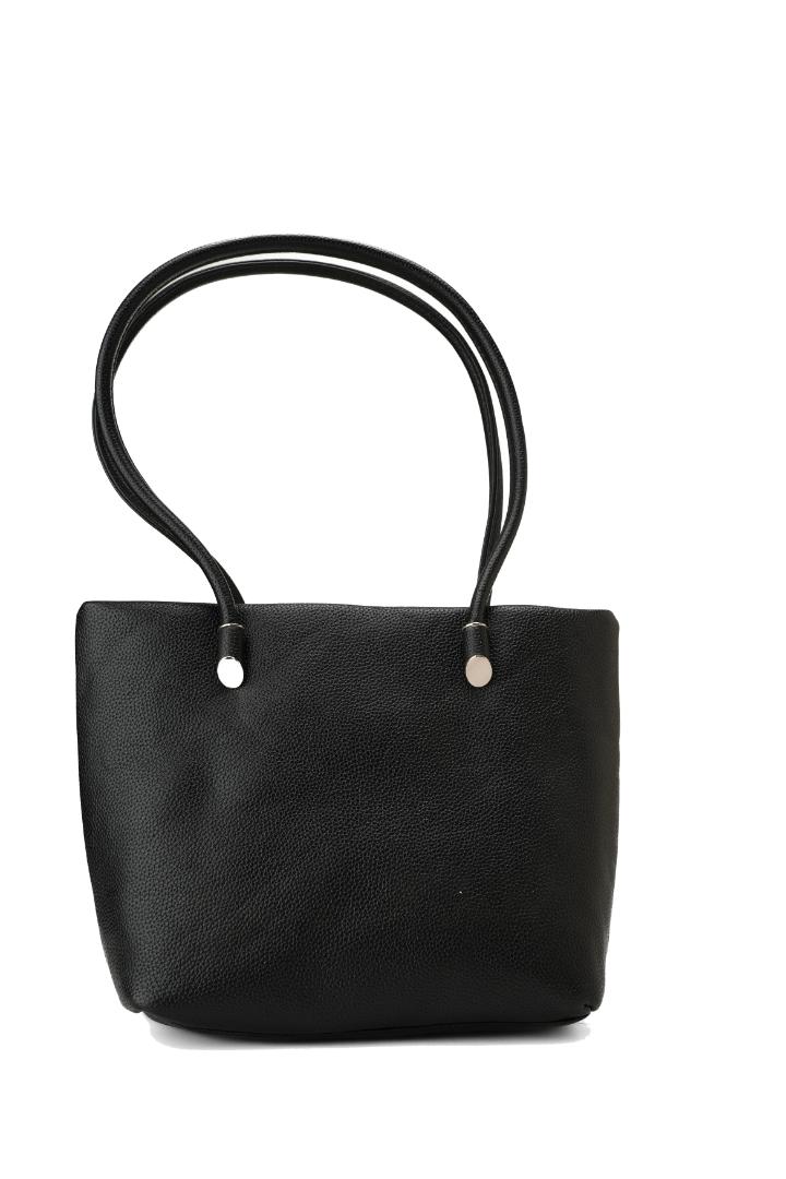 Tevano Aria Mini Soft Tote – Black Pebbled