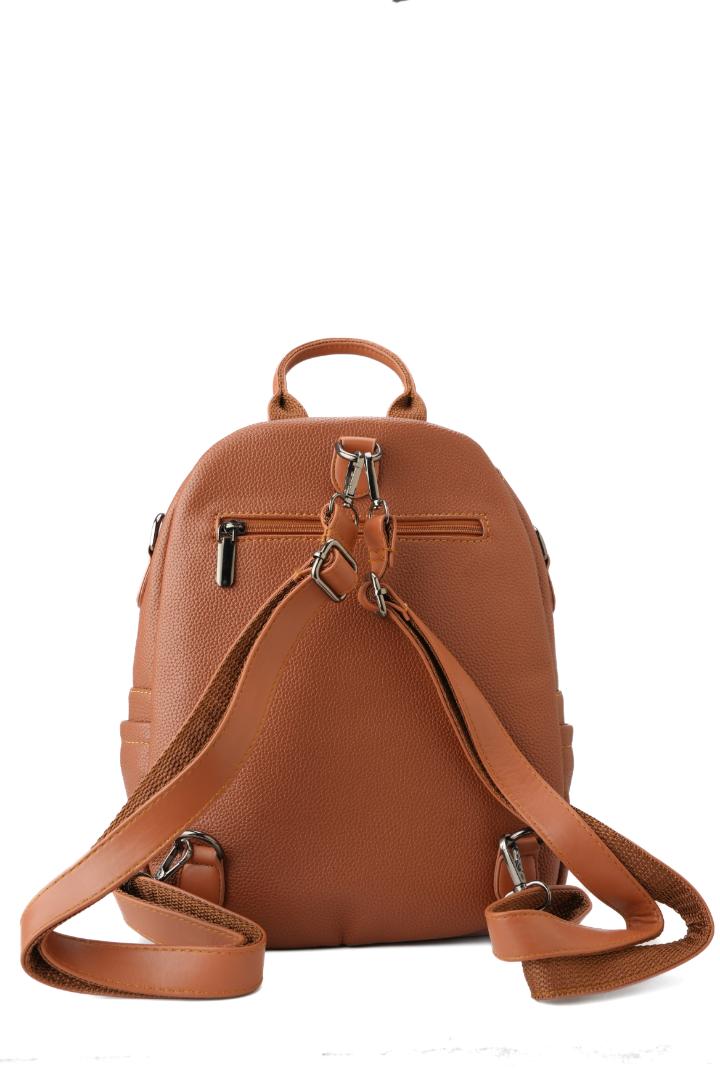 Tevano Aria Convertible Mini Backpack – Caramel Brown