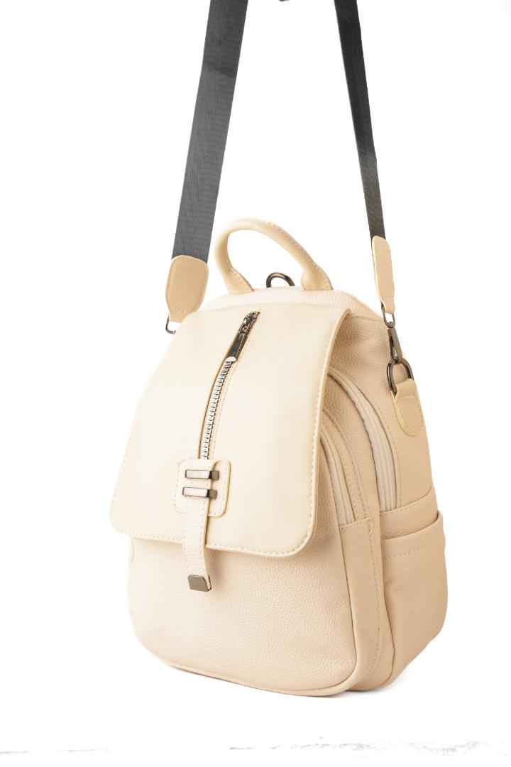 Tevano Aria Convertible Mini Backpack – Cream White