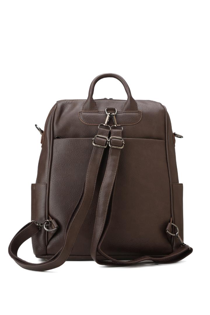 Tevano Nova Convertible Backpack – Chocolate Brown