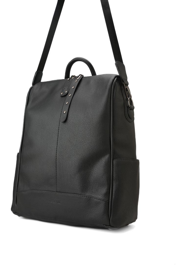 Tevano Nova Convertible Backpack – Jet Black