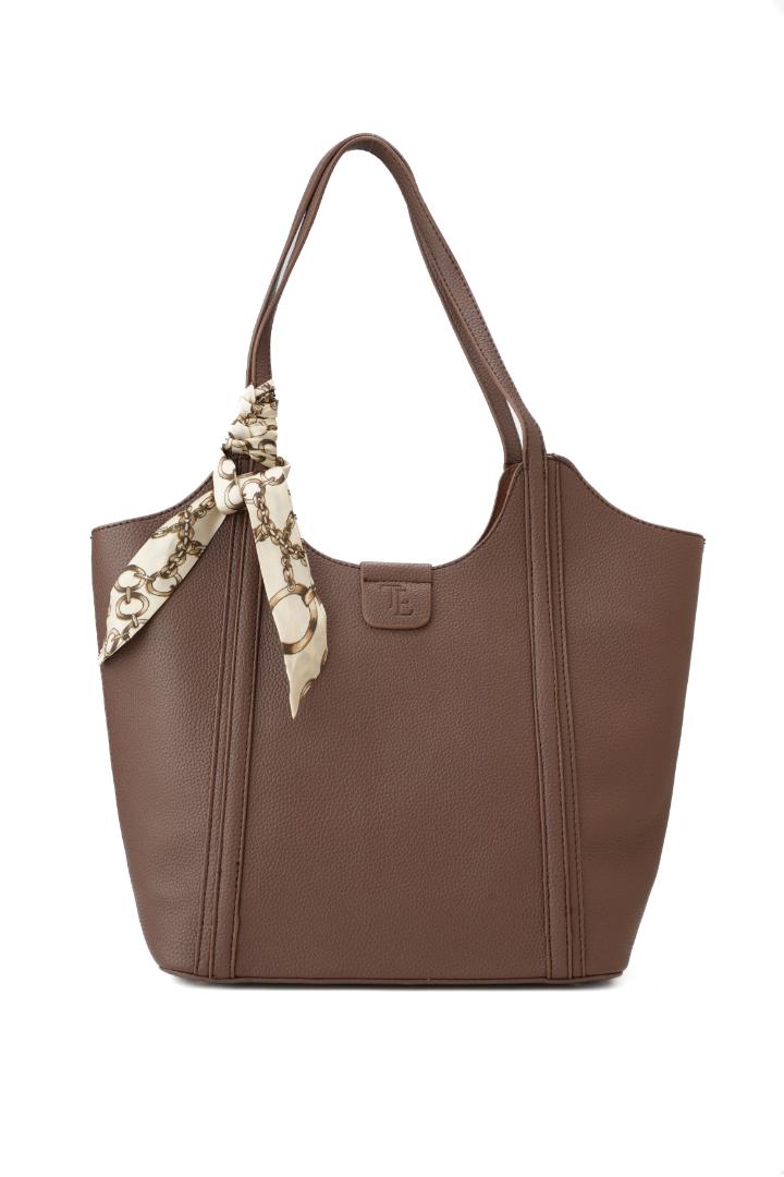 SilkEase Tote – Mocha Brown