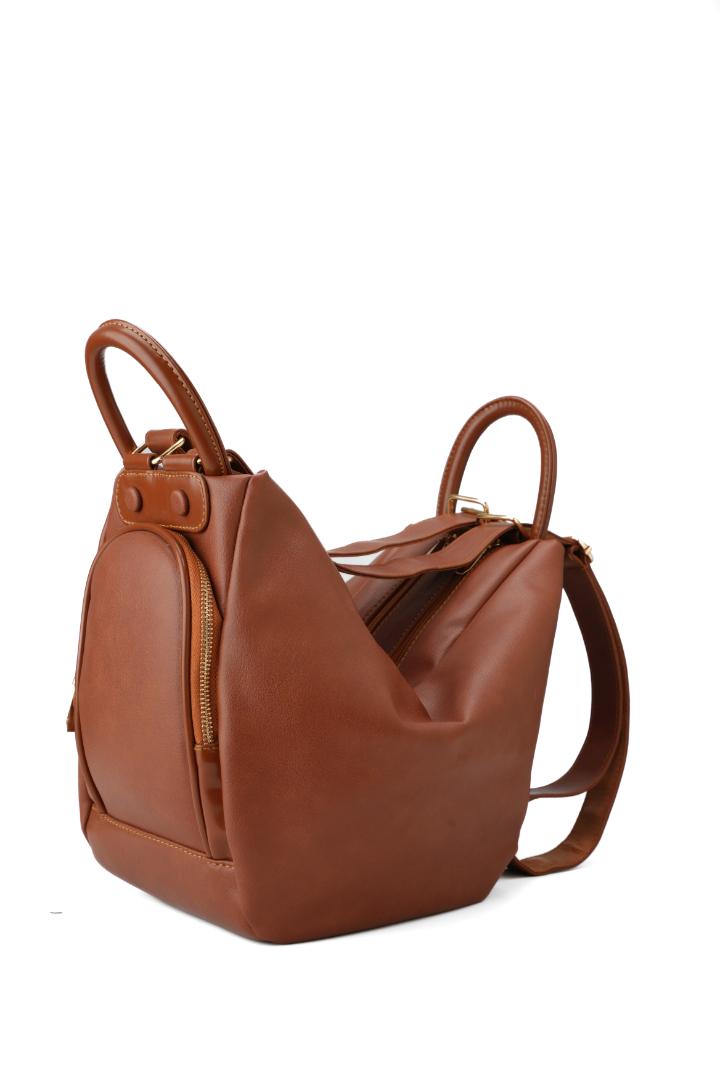 Tevano Mila Convertible Backpack – Classic Brown