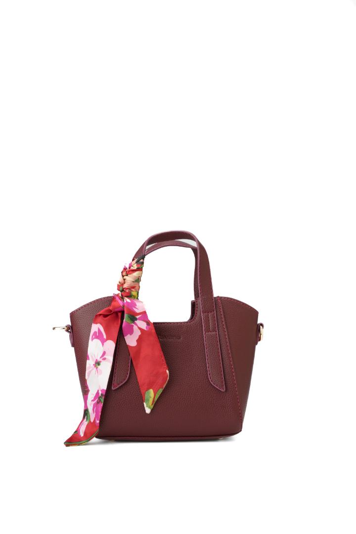Tevano Livia Mini Tote – Burgundy
