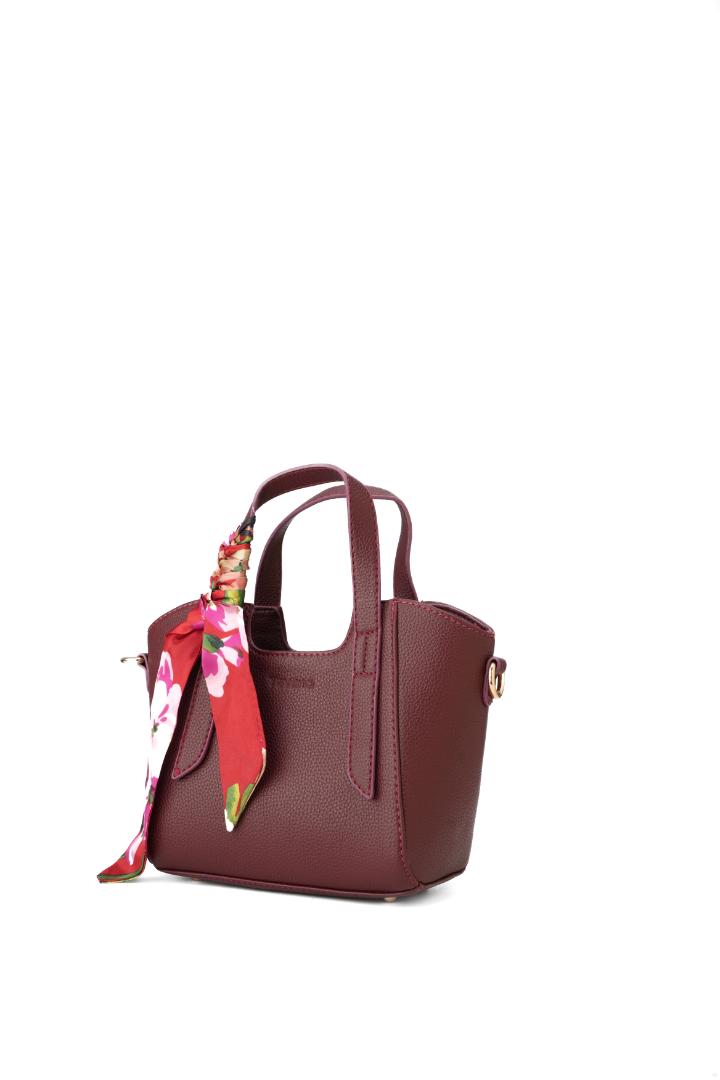 Tevano Livia Mini Tote – Burgundy