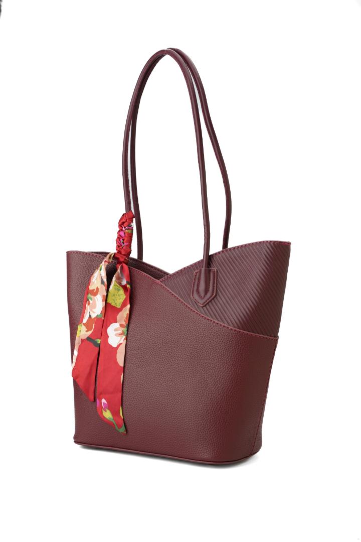 Tevano Liora Everyday Tote – Wine Red