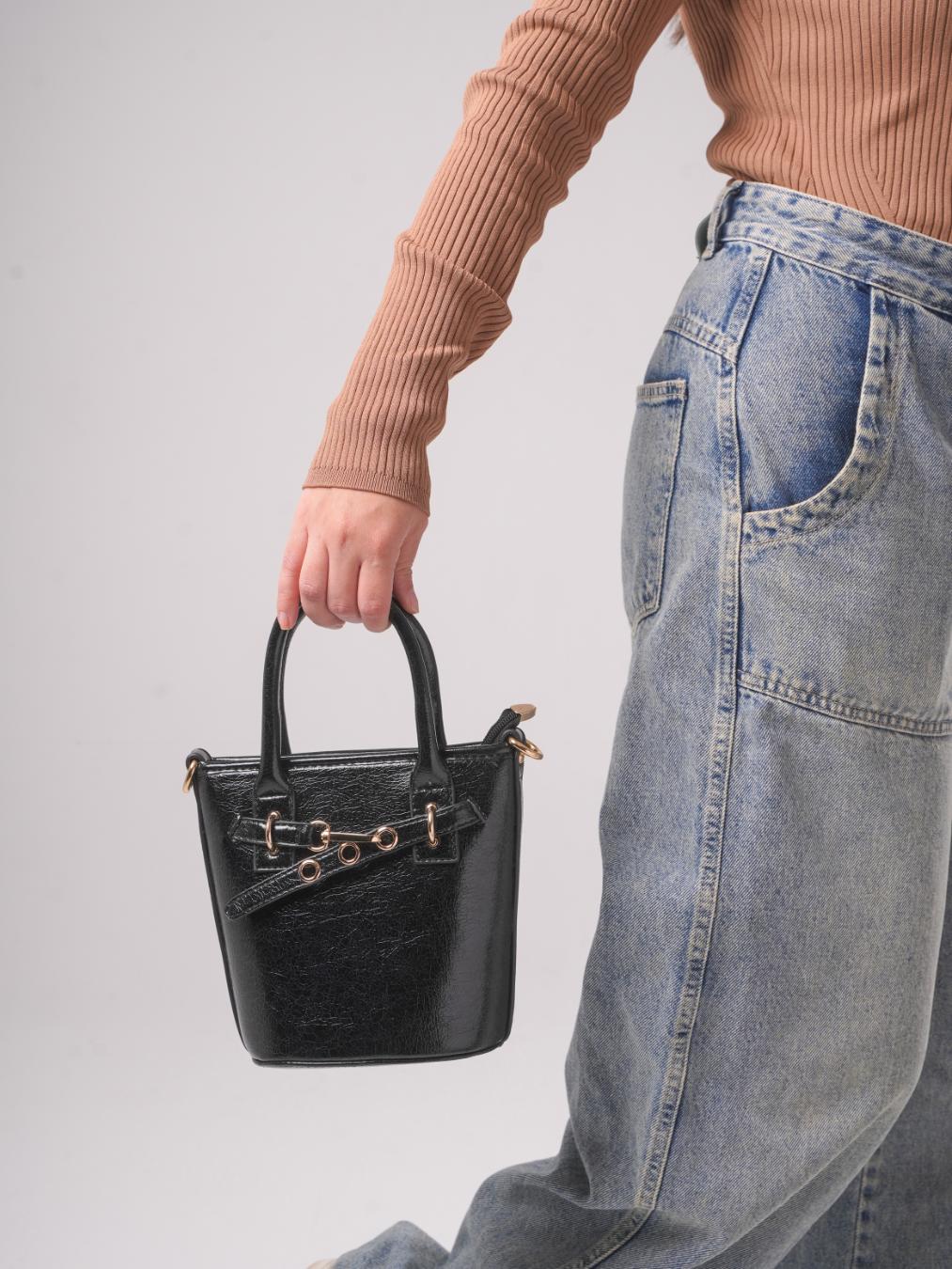 Midnight Shine Tote – Classic Black