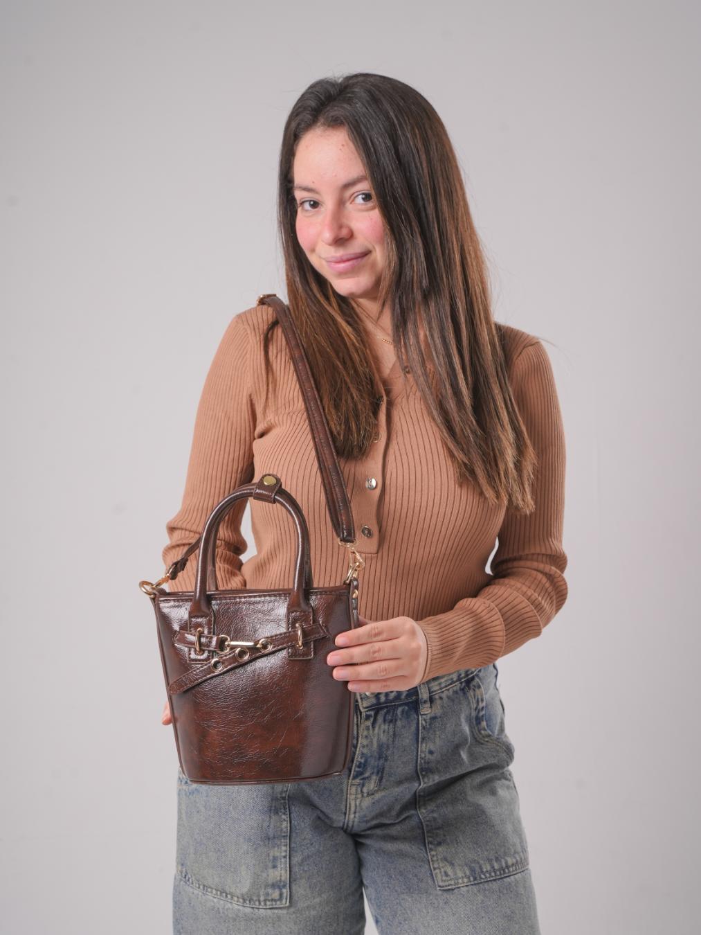 Midnight Shine Tote – Chocolate Brown