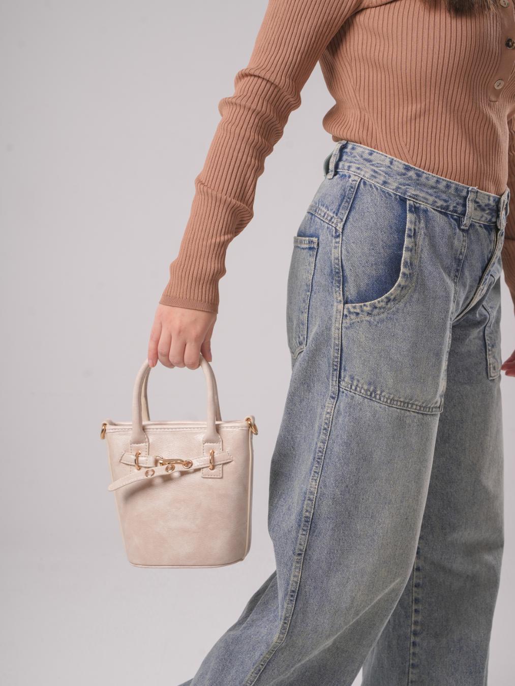 Midnight Shine Tote – Off-White