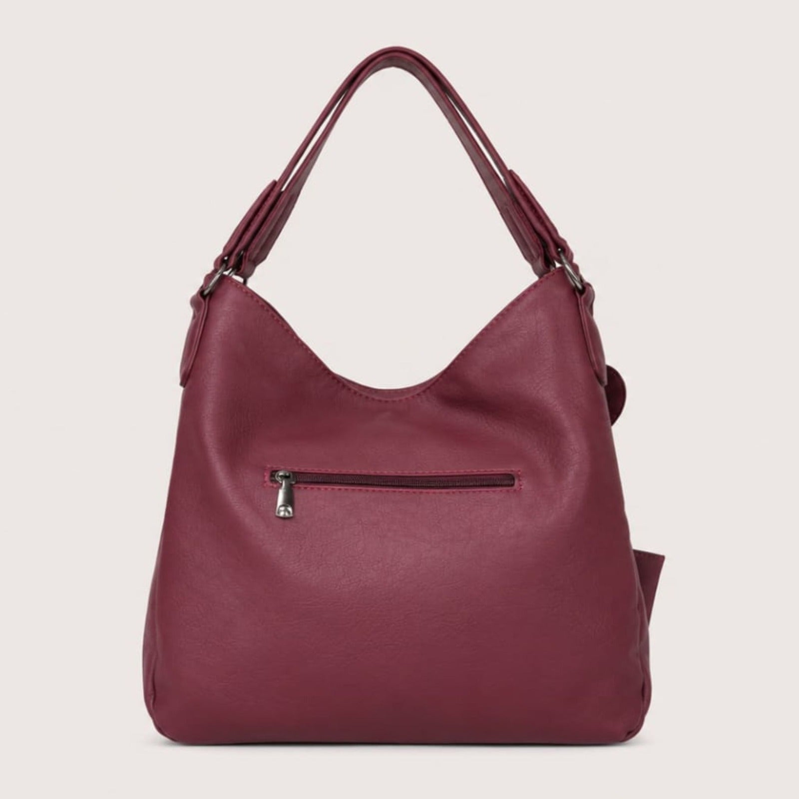 Tevano Heart Charm Hobo Shoulder Bag