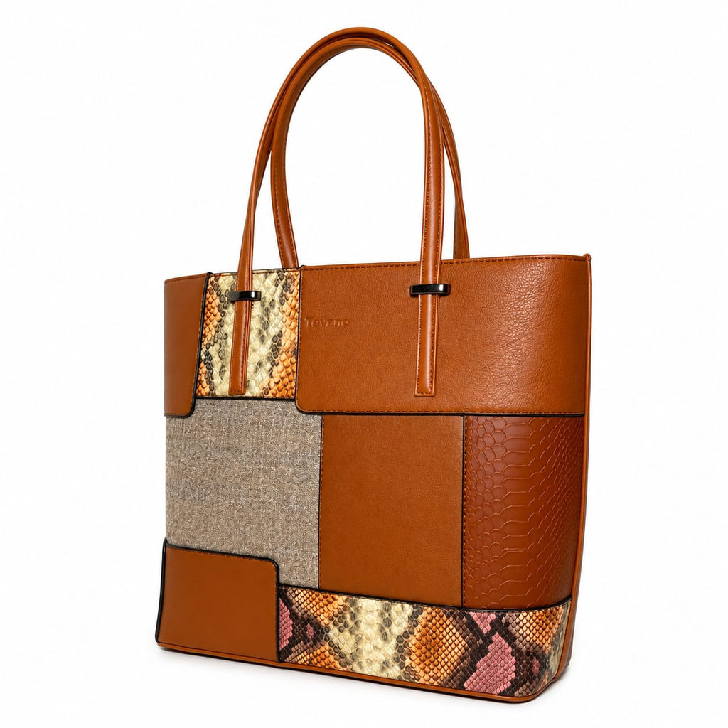 Tevano Harper Patchwork Tote Bag