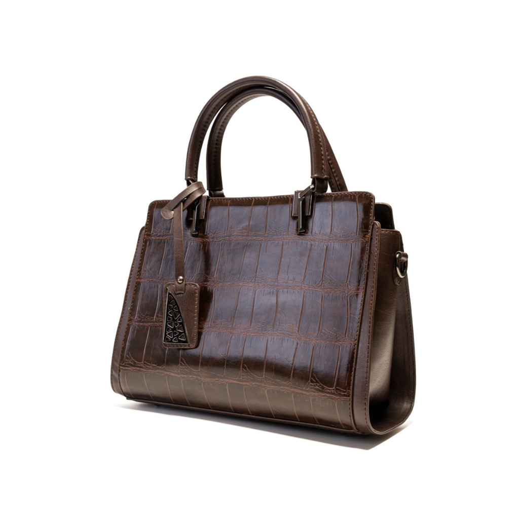 Signature Croc Leather Handbag – Bold Statement Piece