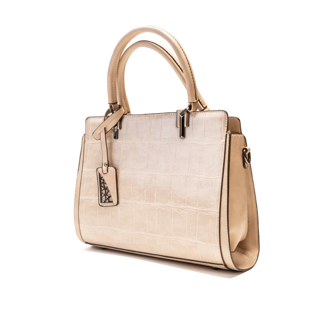 Signature Croc Leather Handbag – Bold Statement Piece