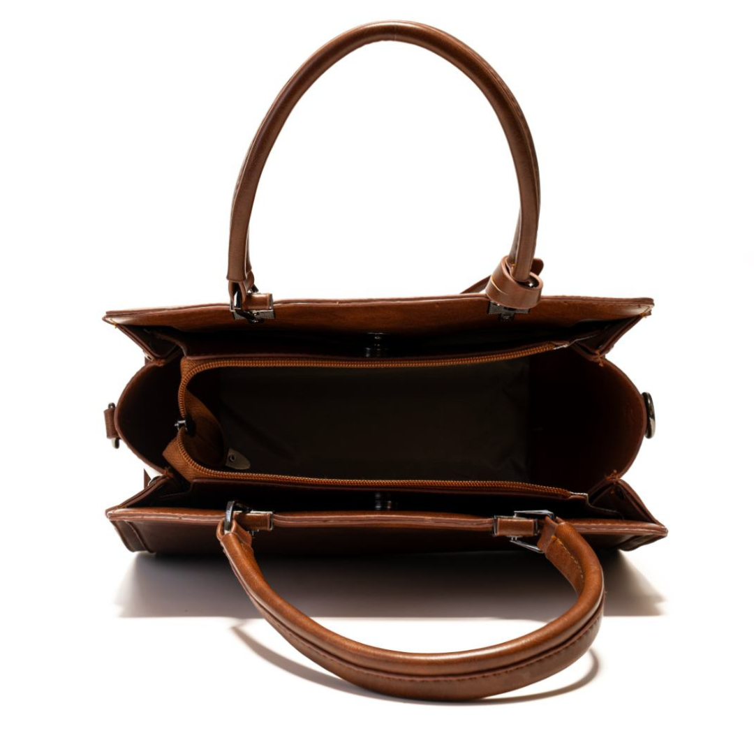 Signature Croc Leather Handbag – Bold Statement Piece